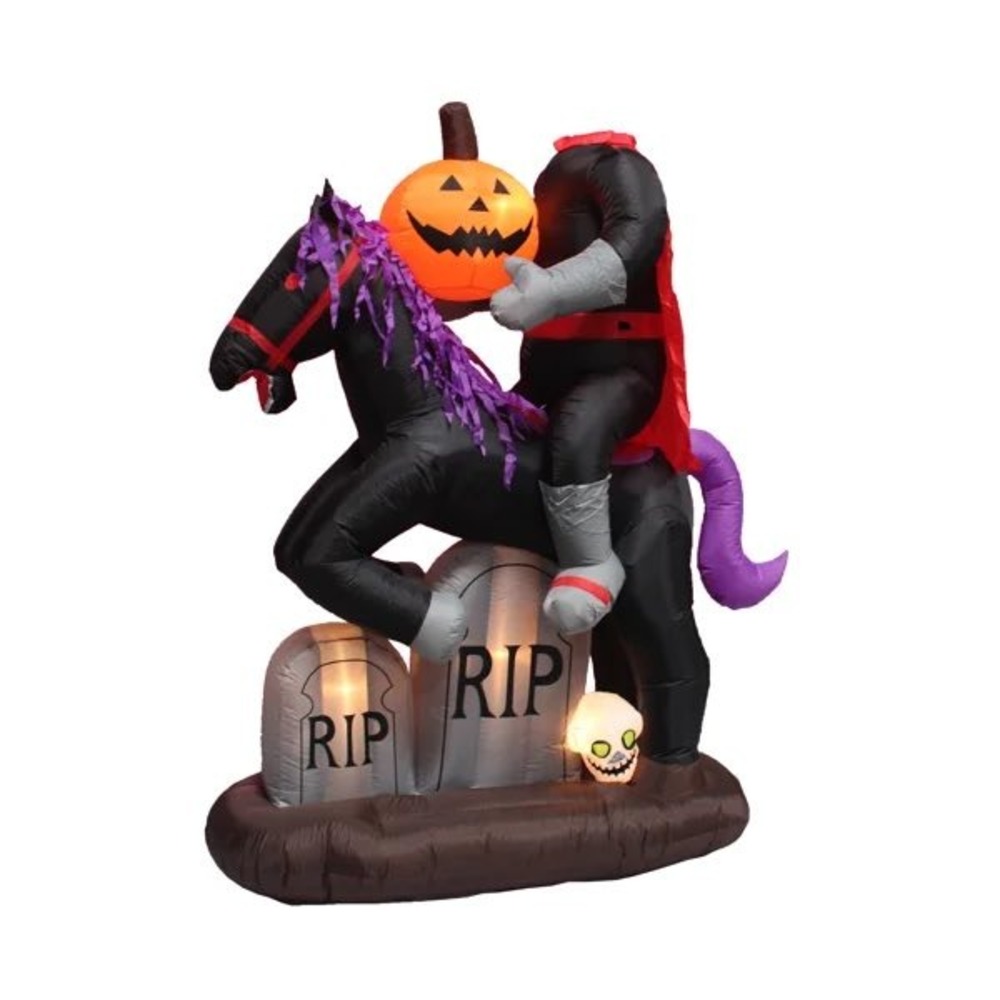 Headless Horseman Inflatable Halloween Yard Decoration 64531 Sleepy Hollow Horse